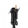 Manfrotto 007BSU | Pie de estudio profesional de acero negro con 3 secciones