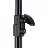 Manfrotto 007BSU | Pie de estudio profesional de acero negro con 3 secciones