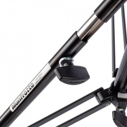 Manfrotto 007BSU | Pie de estudio profesional de acero negro con 3 secciones