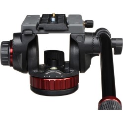 Manfrotto MVH502AH Rótula de Vídeo | Cabezal Fluido Profesional con Base Plana