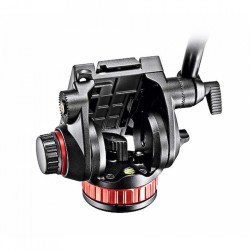 Manfrotto MVH502AH Rótula de Vídeo | Cabezal Fluido Profesional con Base Plana