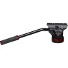 Manfrotto MVH502AH Rótula de Vídeo | Cabezal Fluido Profesional con Base Plana