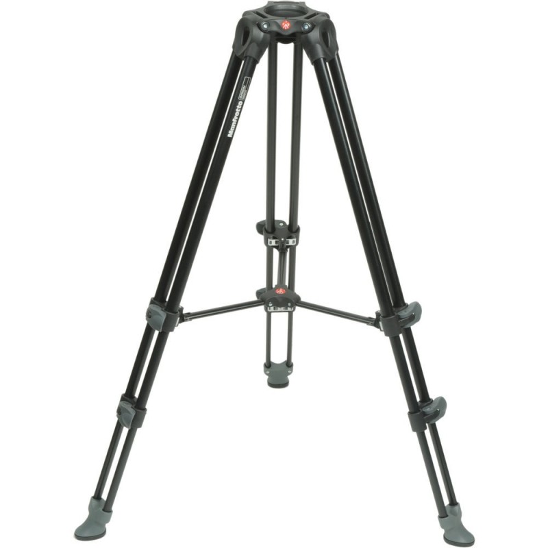 Manfrotto MVT502AM | Trípode de vídeo con patas dobles telescópicas y base profesional