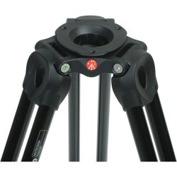 Manfrotto MVT502AM | Trípode de vídeo con patas dobles telescópicas y base profesional