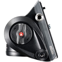 Manfrotto MVH500AH Rótula Fluida | Cabezal de Vídeo Compacto con Zapata 500PLONG