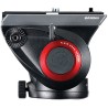 Manfrotto MVH500AH Rótula Fluida | Cabezal de Vídeo Compacto con Zapata 500PLONG