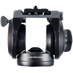 Manfrotto MVH500AH Rótula Fluida | Cabezal de Vídeo Compacto con Zapata 500PLONG