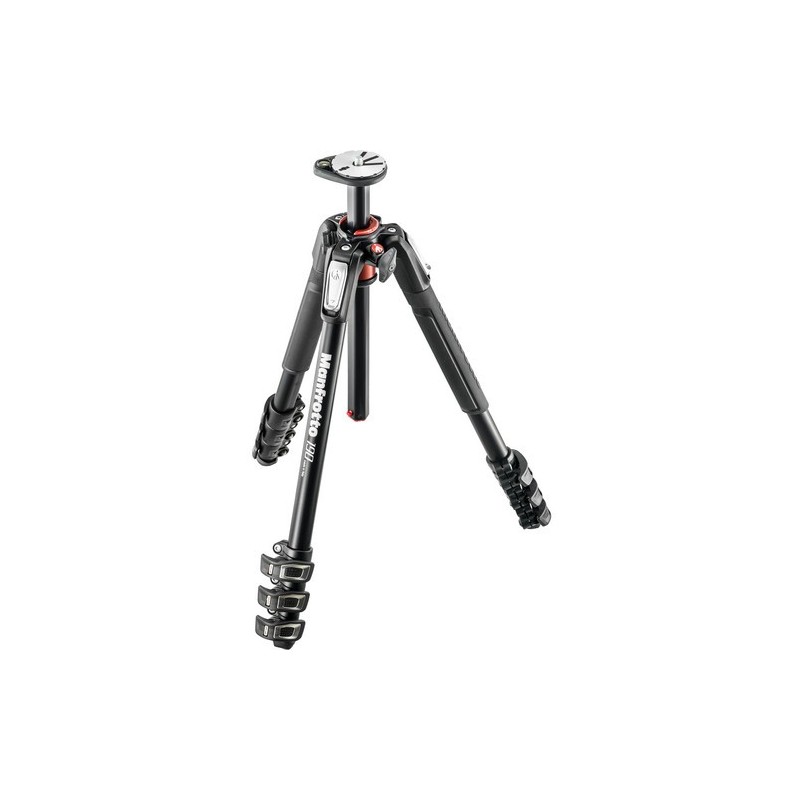Manfrotto MT190XPRO4 | Trípode de Aluminio de 4 Secciones con Columna Basculante