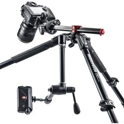 Manfrotto MT190XPRO4 | Trípode de Aluminio de 4 Secciones con Columna Basculante