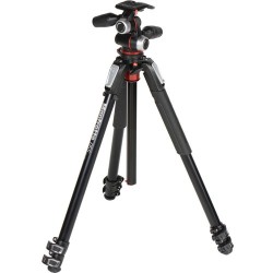 Manfrotto MK055XPRO3-3W | Kit de Trípode de Aluminio con Rótula 3-Way para Fotografía Profesional