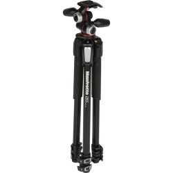 Manfrotto MK055XPRO3-3W | Kit de Trípode de Aluminio con Rótula 3-Way para Fotografía Profesional