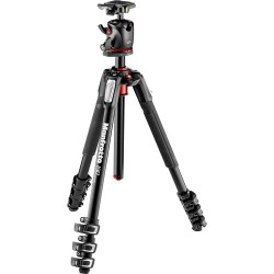 Manfrotto MK190XPRO4-BHQ2 | Kit Trípode 190 Aluminio 4 Secciones con Rótula Bola XPRO