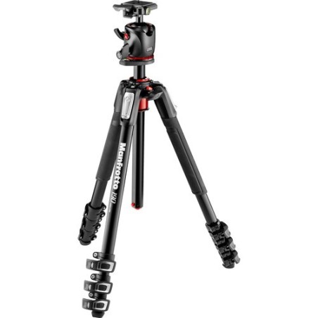 Manfrotto MK190XPRO4-BHQ2 | Kit Trípode 190 Aluminio 4 Secciones con Rótula Bola XPRO