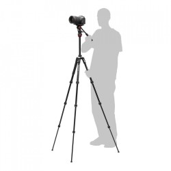 Manfrotto MVKBFRT-LIVE | Trípode de vídeo de viaje con Twist Lock y rótula fluida