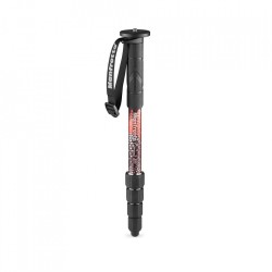 Manfrotto MMELMIIA5RD | Monopié ligero de aluminio en color rojo vibrante