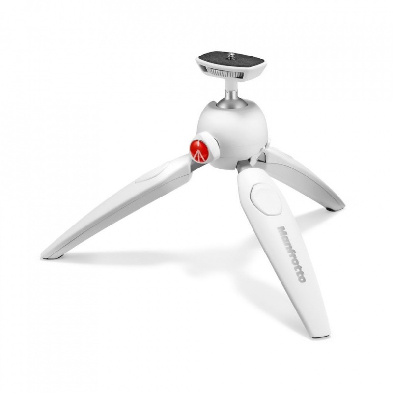 Manfrotto MTPIXIEVO-WH | Mini Trípode Pixi EVO Blanco para Cámaras Compactas