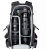 Think Tank Mochila BackLight Sprint Slate Negra | Mochila ligera para fotografía de aventura con estilo discreto y acceso traser