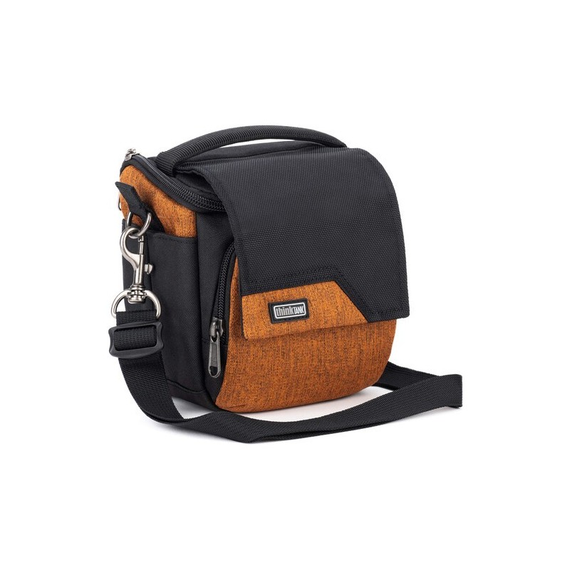 Think Tank Bolsa de Hombro Mirrorless Mover 10 V2 Naranja | Bolsa compacta y colorida para cámaras sin espejo con protección y e