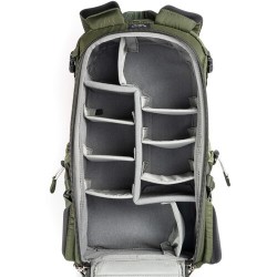 Think Tank Mochila BackLight 18L Verde | Mochila compacta para fotógrafos de aventura con acceso trasero seguro