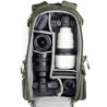Think Tank Mochila BackLight 18L Verde | Mochila compacta para fotógrafos de aventura con acceso trasero seguro