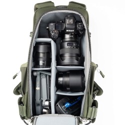 Think Tank Mochila BackLight Sprint Verde | Mochila fotográfica ligera con acceso trasero para fotógrafos activos
