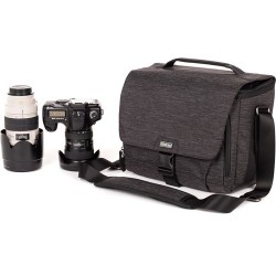 Think Tank Bolsa de Hombro Vision 13 Grafito | Bolsa fotográfica con espacio para portátil, DSLR y accesorios