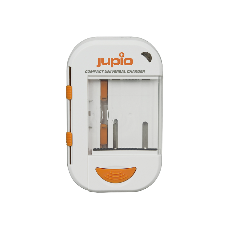 Jupio Cargador Universal Li-Ion +AA/AAA+USB | Cargador multifunción para baterías de cámaras y pilas recargables