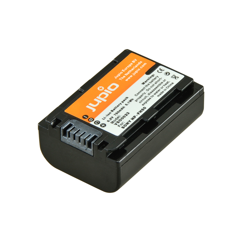 Jupio Batería Sony NP-FH50 | Batería compatible para cámaras Sony Handycam