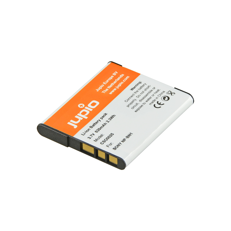 Jupio Batería Sony NP-BN1 | Batería compatible para cámaras Sony compactas de viaje