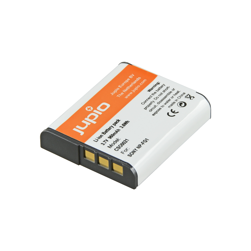Jupio Batería Sony NP-FG1 | Batería compatible para cámaras Sony Cyber-shot