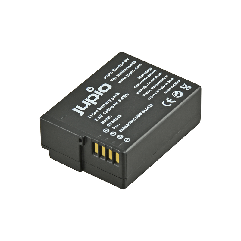 Jupio Batería Panasonic DMW-BLC12E | Batería compatible para cámaras Panasonic Lumix G