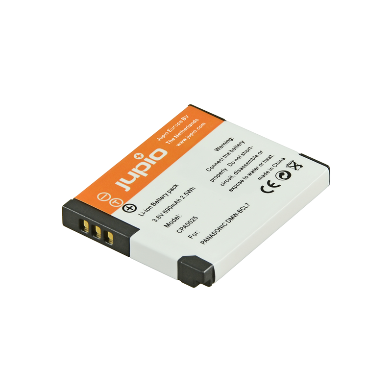 Jupio Batería Panasonic DMW-BCL7 | Batería compatible para cámaras Panasonic compactas modernas