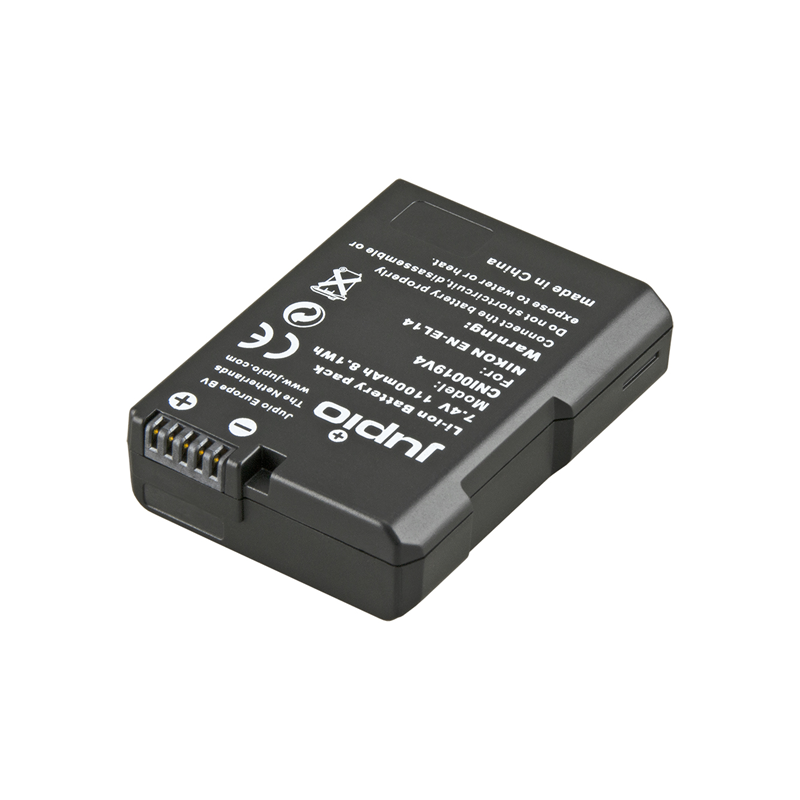 Jupio Batería Nikon EN-EL14A | Batería recargable compatible para cámaras Nikon DSLR