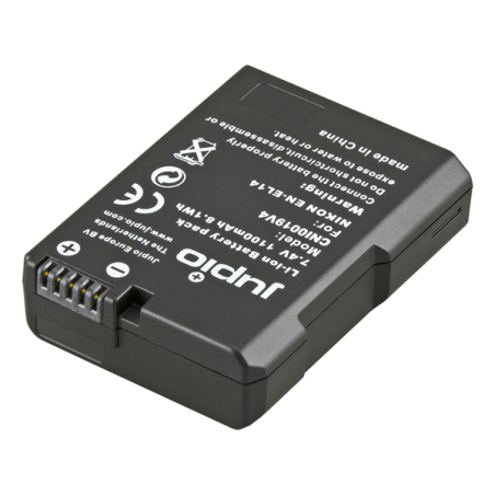 Jupio Batería Nikon EN-EL14A | Batería recargable compatible para cámaras Nikon DSLR