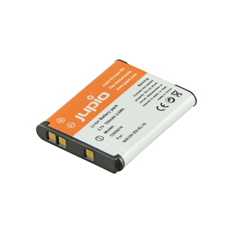 Jupio Batería Nikon EN-EL19 | Batería compacta compatible con cámaras Nikon Coolpix