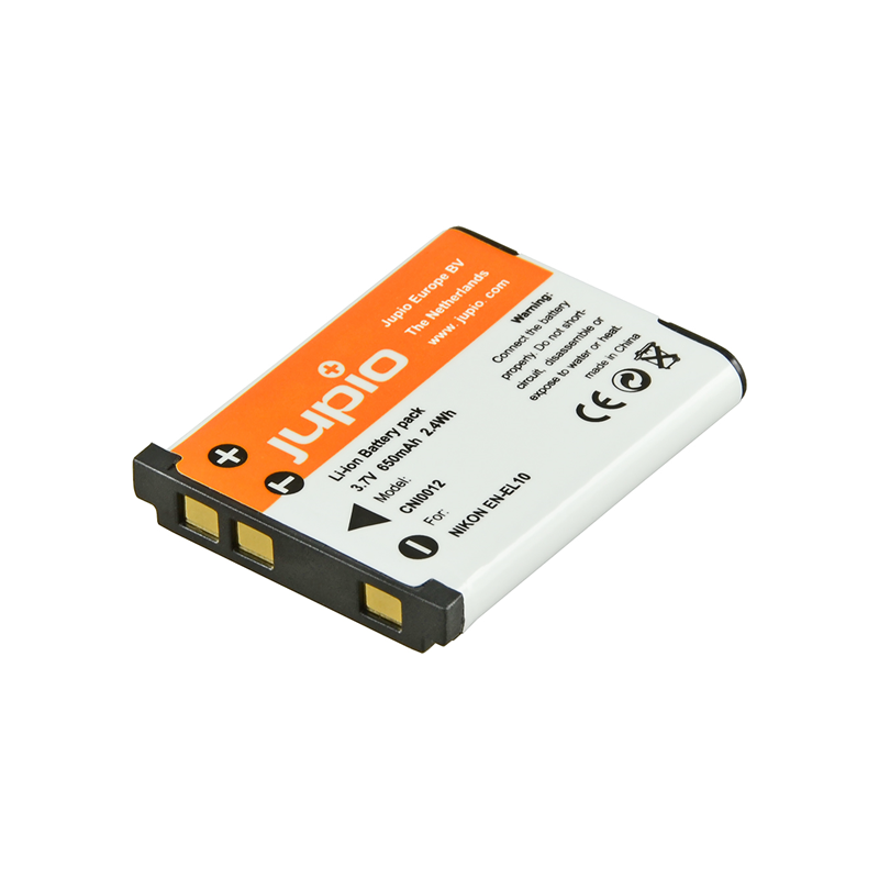 Jupio Batería Nikon EN-EL10 | Batería recargable compatible para cámaras Nikon compactas