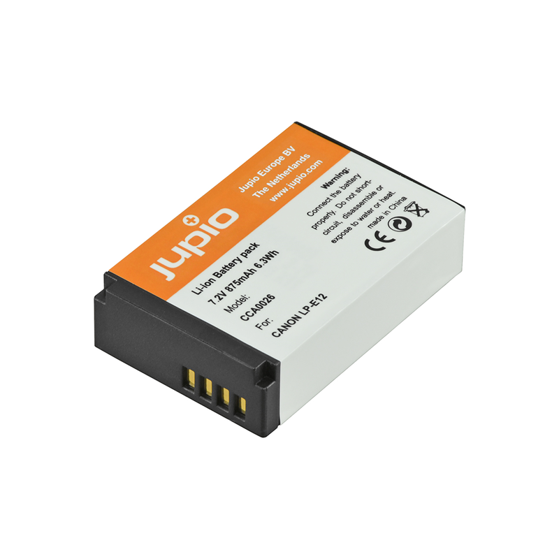 Jupio Batería Canon LP-E12 | Batería compatible para cámaras Canon EOS compactas