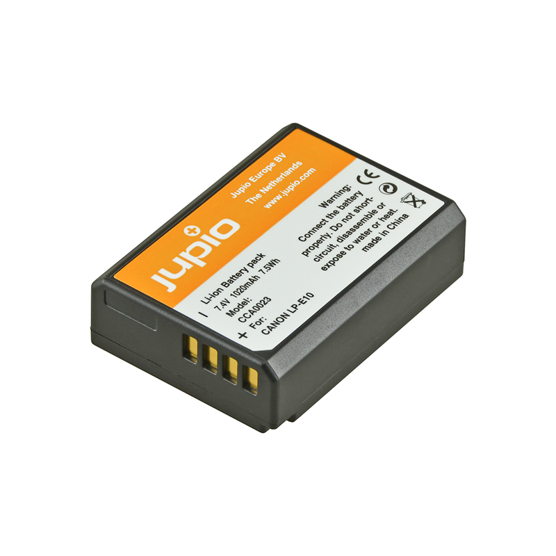 Jupio Batería Canon LP-E10 | Batería compatible para cámaras Canon EOS de entrada