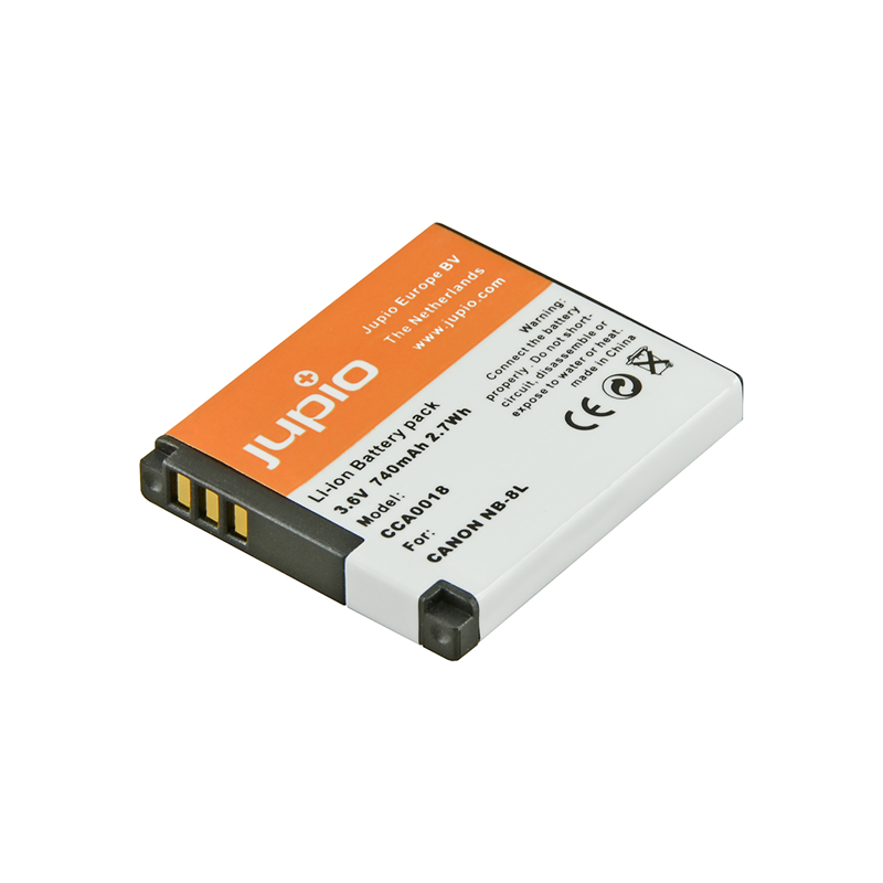 Jupio Batería Canon NB-8L | Batería compatible para cámaras compactas Canon