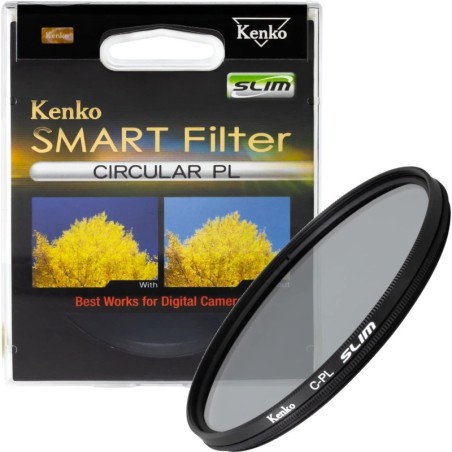Kenko PLC Smart Slim 62mm | Filtro polarizador circular multicapa para lentes de 62mm