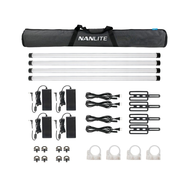 Compra Nanlite PavoTube II 30X | Tubo LED RGBWW Profesional de 4 Unidades para Cine y Fotografía
