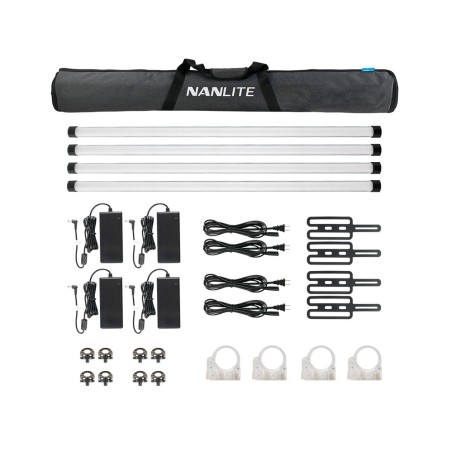 Compra Nanlite PavoTube II 30X | Tubo LED RGBWW Profesional de 4 Unidades para Cine y Fotografía