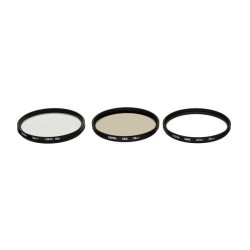 Hoya Filtros DFK55 II (UV, PLC, ND) 55mm | Set de filtros Hoya con protección UV, polarizador y densidad neutra