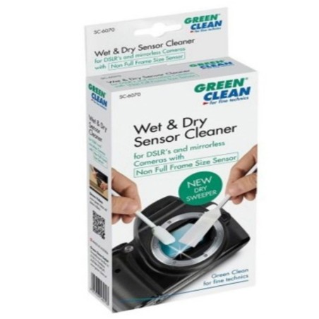 Greenclean Wet Dry Juego de 25 Bastoncillos | Pack profesional de limpieza húmedo-seco para sensores de cámaras digitales