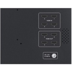 Feelworld ATEM 156 Monitor | Monitor Quad Split de 4 entradas HDMI, ideal para multicámara y producción en vivo