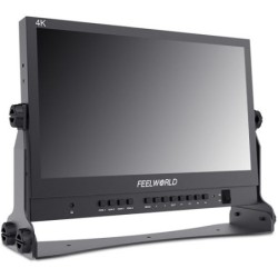 Feelworld ATEM 156 Monitor | Monitor Quad Split de 4 entradas HDMI, ideal para multicámara y producción en vivo