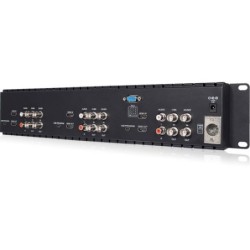 Feelworld T51 Monitor | Monitor triple de 5” para rack de estudio con entrada HDMI y SDI, ideal para multicámara