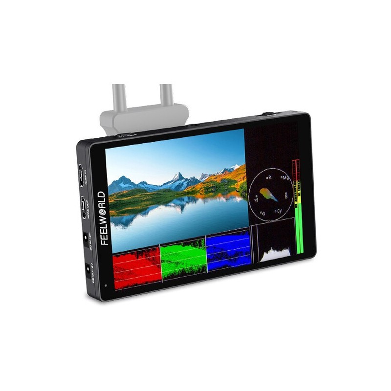Feelworld Monitor 7" F7 Pro | Monitor Full HD con montura F970 y entrada 4K HDMI para grabación profesional
