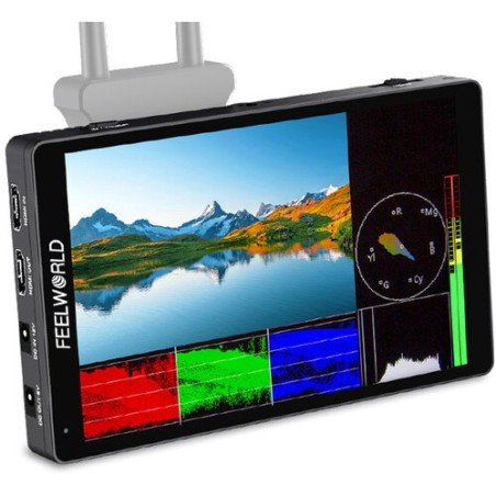 Feelworld Monitor 7" F7 Pro | Monitor Full HD con montura F970 y entrada 4K HDMI para grabación profesional