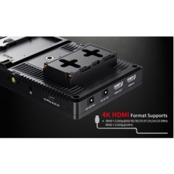 Feelworld Monitor 7" F7 Pro | Monitor Full HD con montura F970 y entrada 4K HDMI para grabación profesional